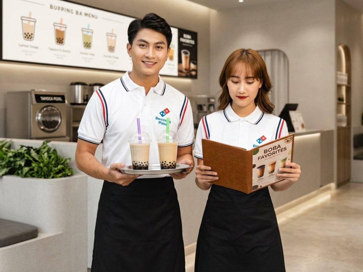 Gam màu trắng phối xanh đỏ tạo nên vẻ ngoài trẻ trung và chuyên nghiệp