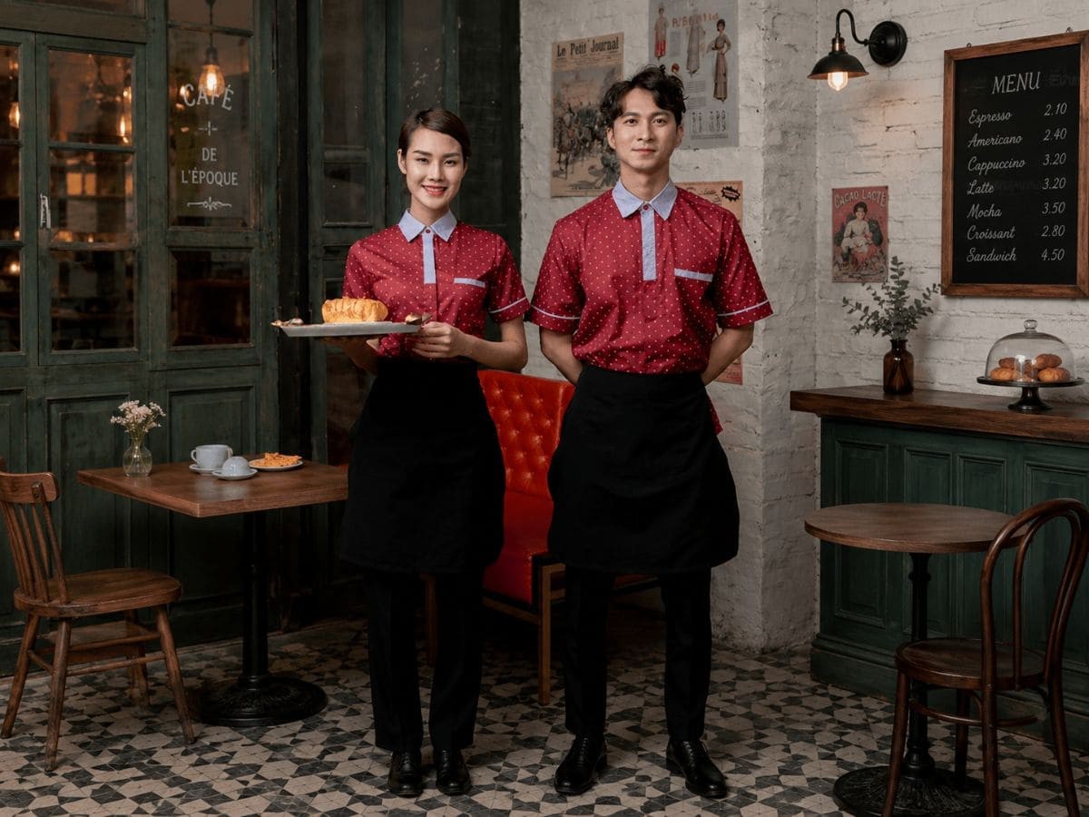 Áo sơ mi là lựa chọn phù hợp với nhà hàng cao cấp