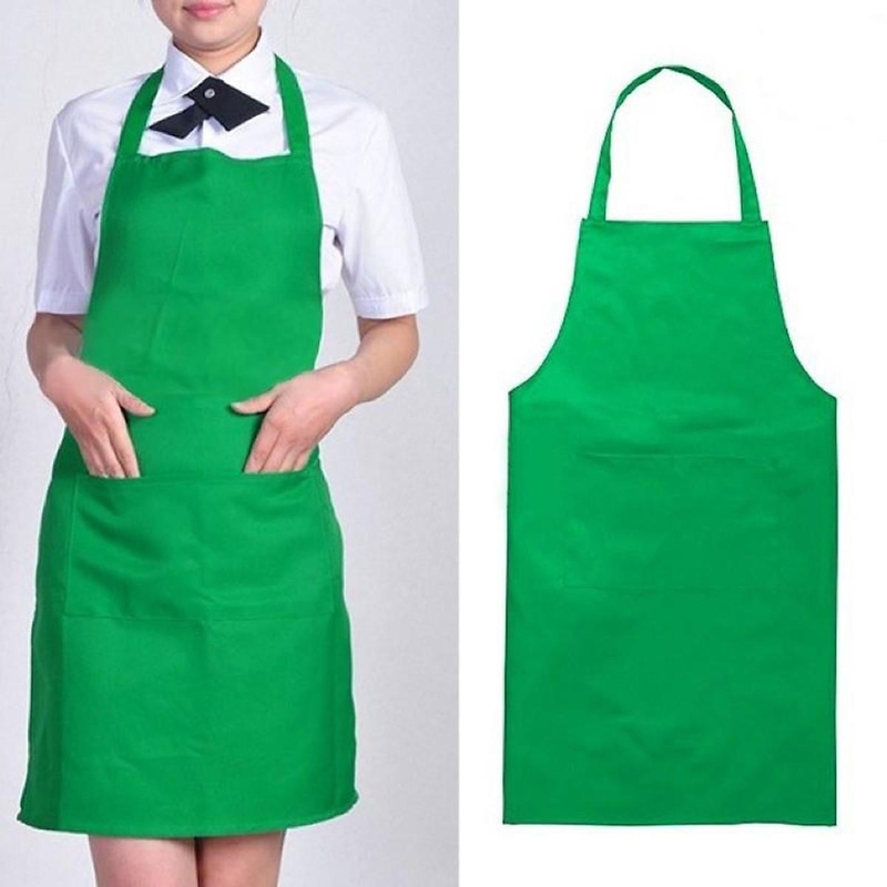 Tạp dề xanh lá cây thường được sử dụng trong nhiều ngành công nghiệp, nhà hàng