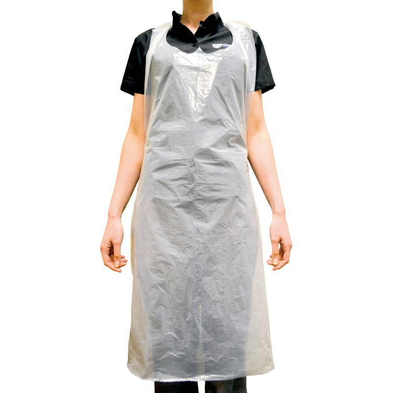 Tạp dề phòng sạch có kích thước phù hợp với chiều cao và cân nặng của người lao động