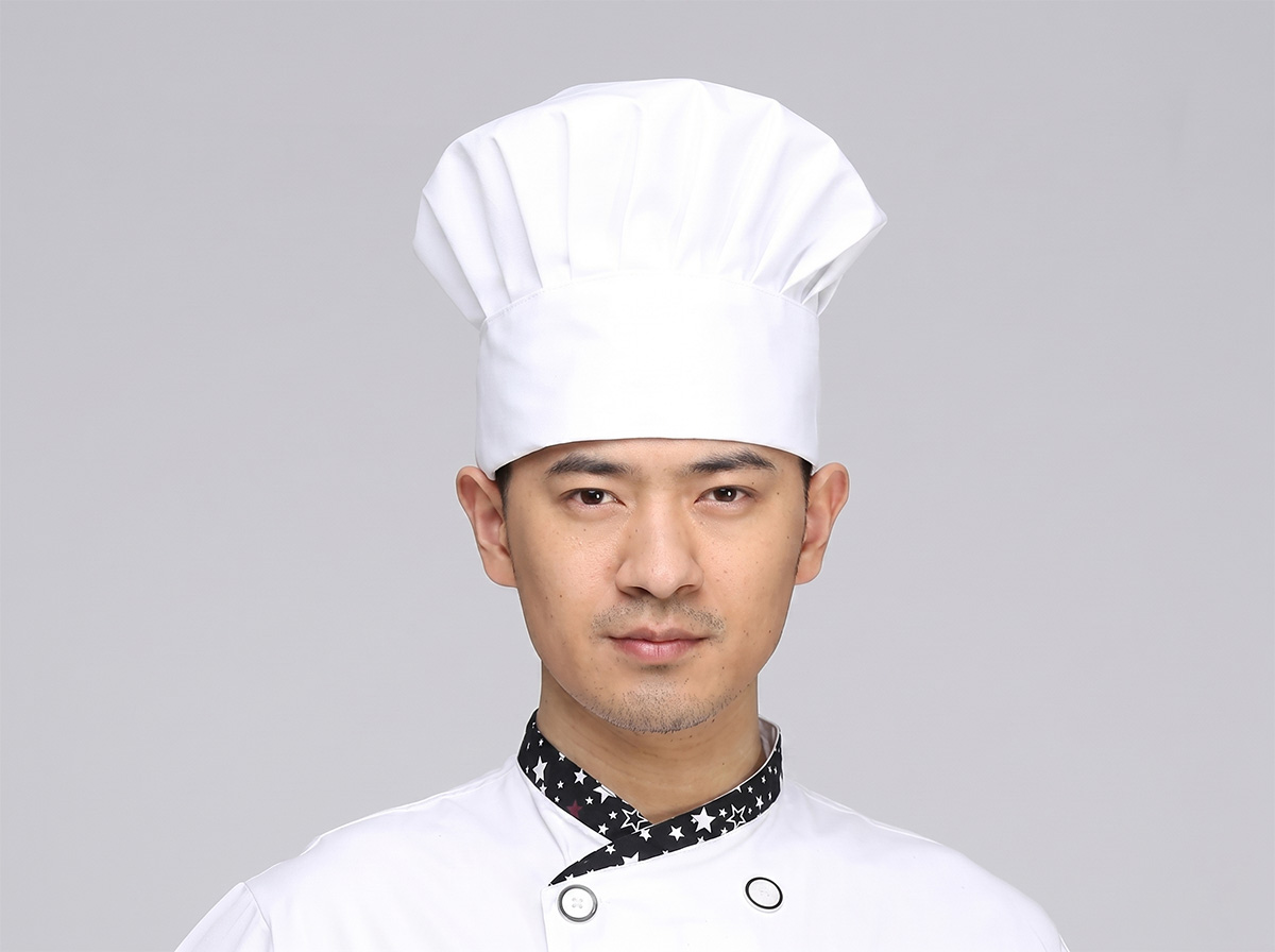 Mẫu nón đầu bếp hình nấm cao cấp