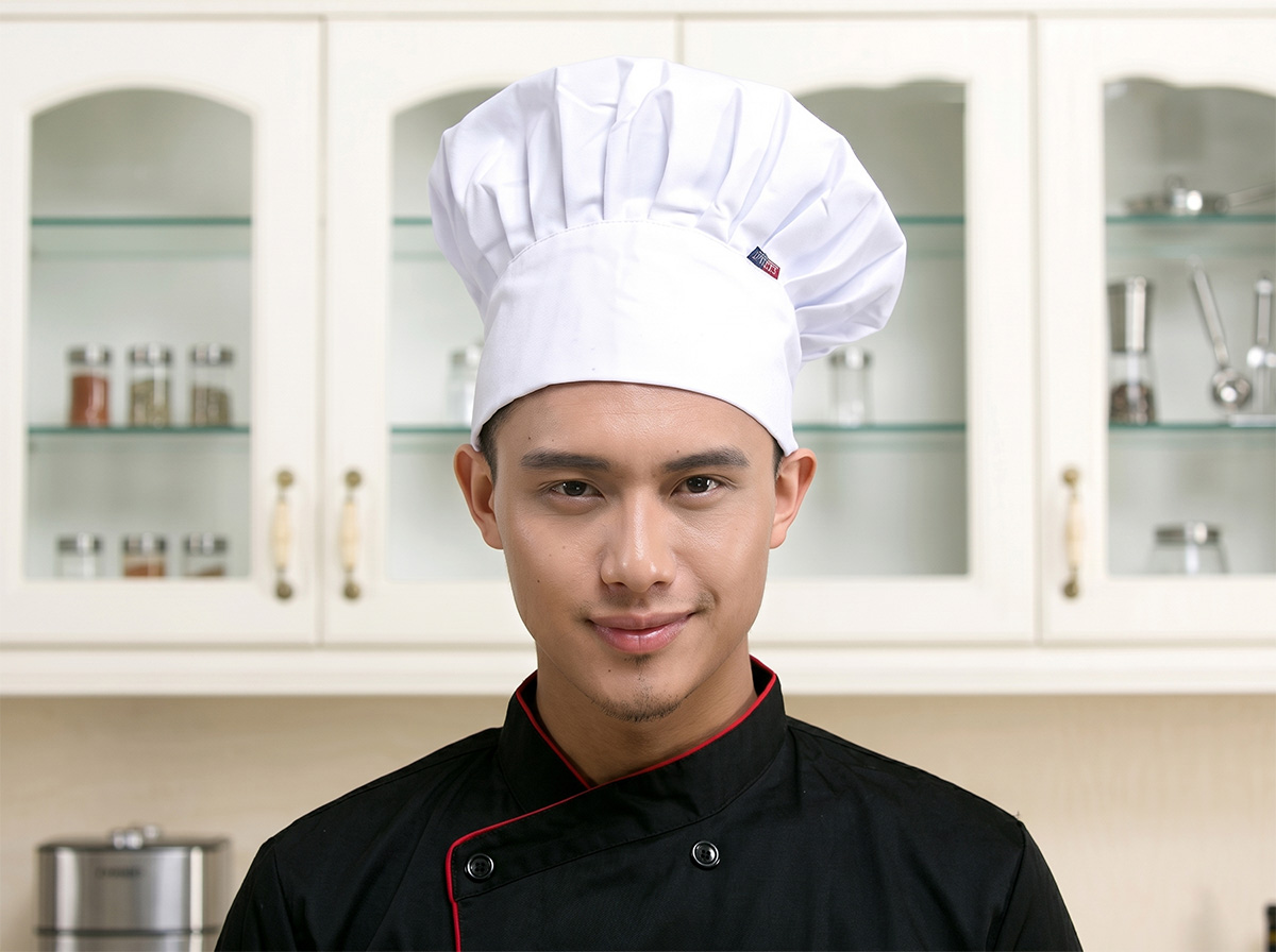 Mẫu mũ đầu bếp flared toque