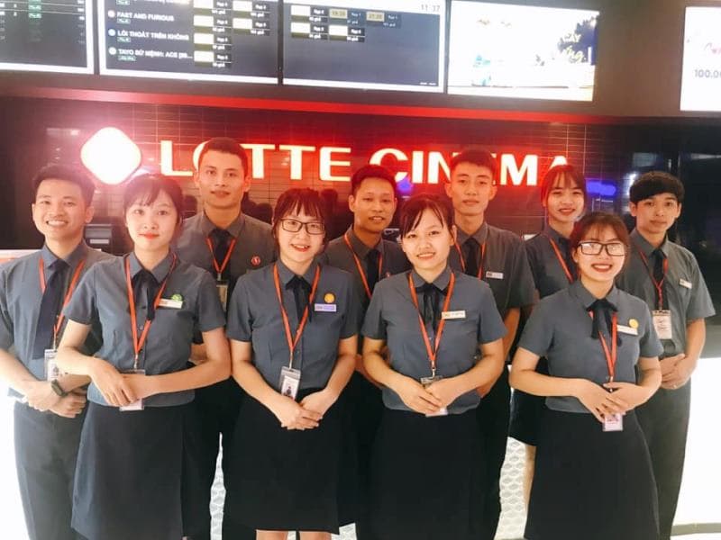 Đồng phục áo sơ mi cho nhân viên Lotte Cinema
