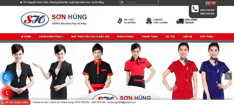 Cần may đồng phục tại Đà Nẵng đến ngay xưởng may Sơn Hùng
