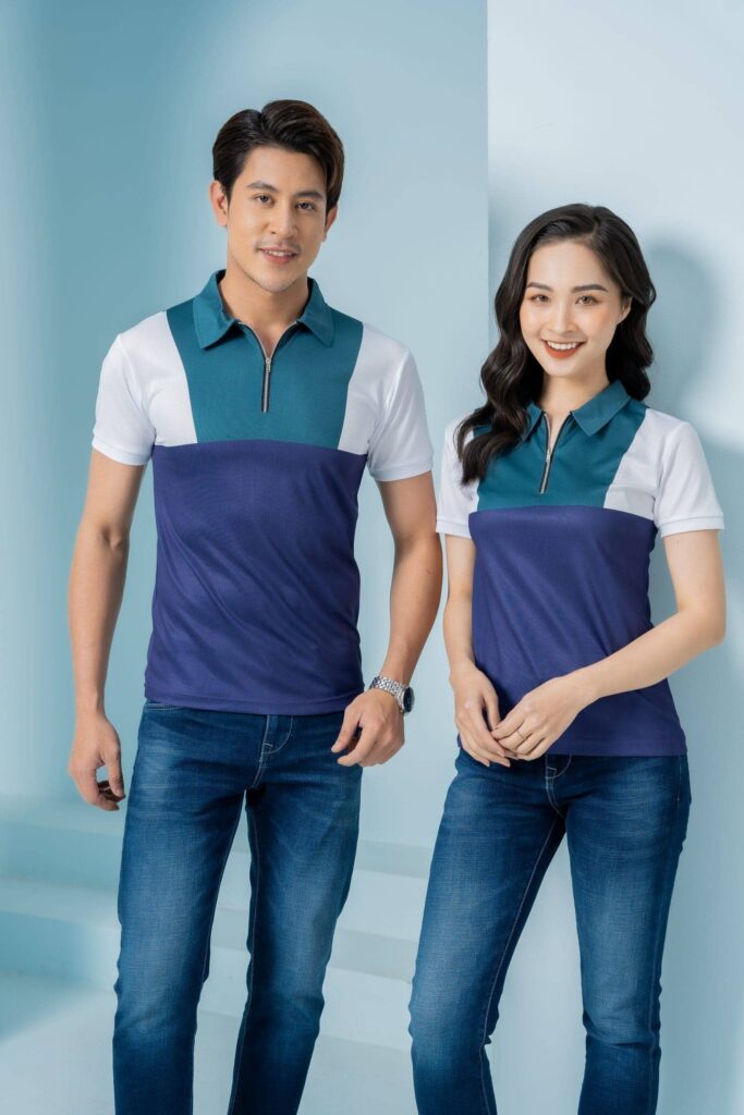 Chất liệu đồng phục được chọn lọc may từ các dòng vải cao cấp như Cotton, Lacoste,...