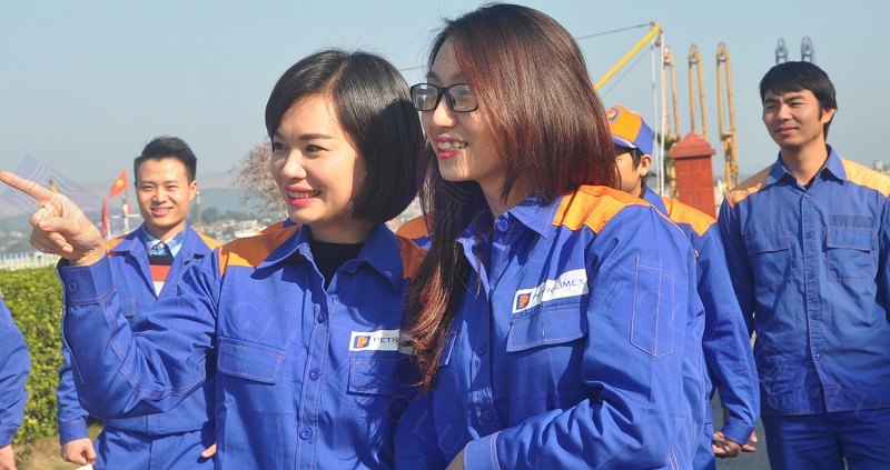 An toàn lao động với đồng phục công nhân công ty