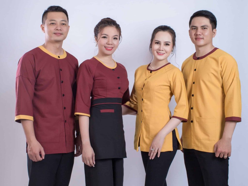 Đồng phục nhân viên phục vụ nhà hàng Việt nam