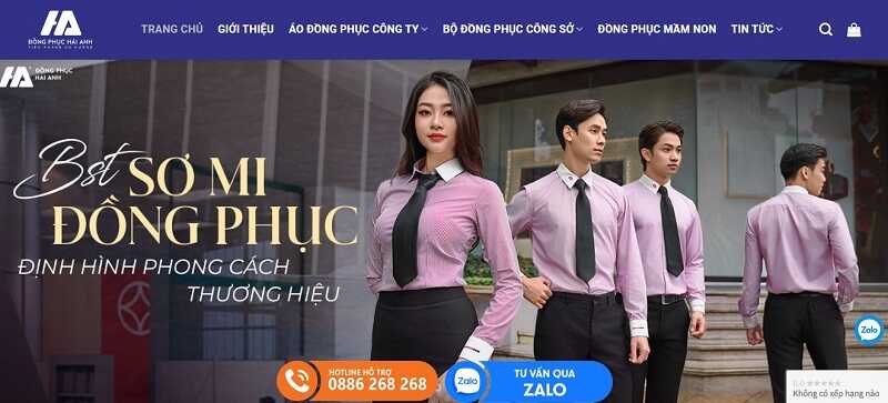 Đồng phục Hải Anh – xưởng may đồng phục bếp đa dạng mẫu mã