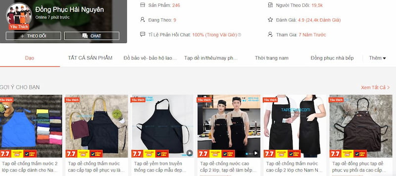 Mua tạp dề ở đâu: Đồng Phục Hải Nguyên