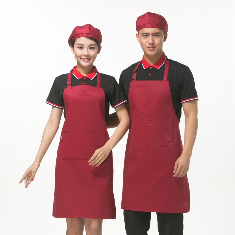 Tạp dề chữ H màu đỏ
