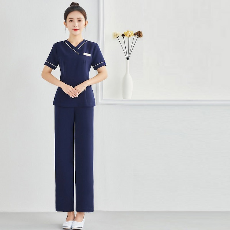 Đồng phục màu xanh than thanh lịch cho nhân viên spa