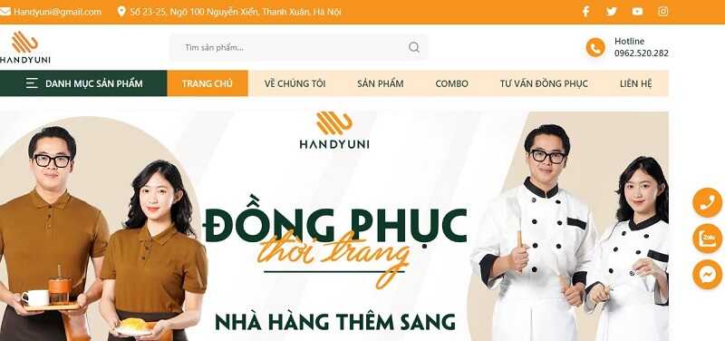 Handyuni là xưởng may đồng phục theo yêu cầu Đà Nẵng uy tín