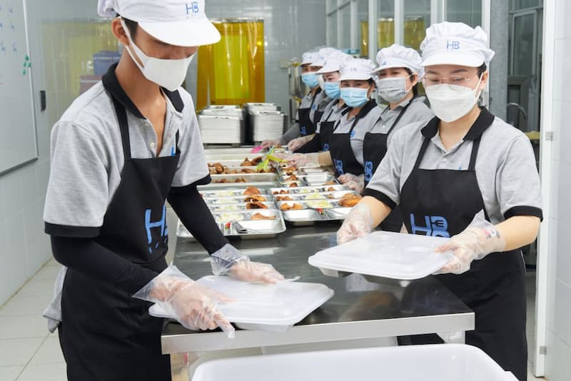 Tạp dề dành cho ngành công nghiệp thực phẩm 
