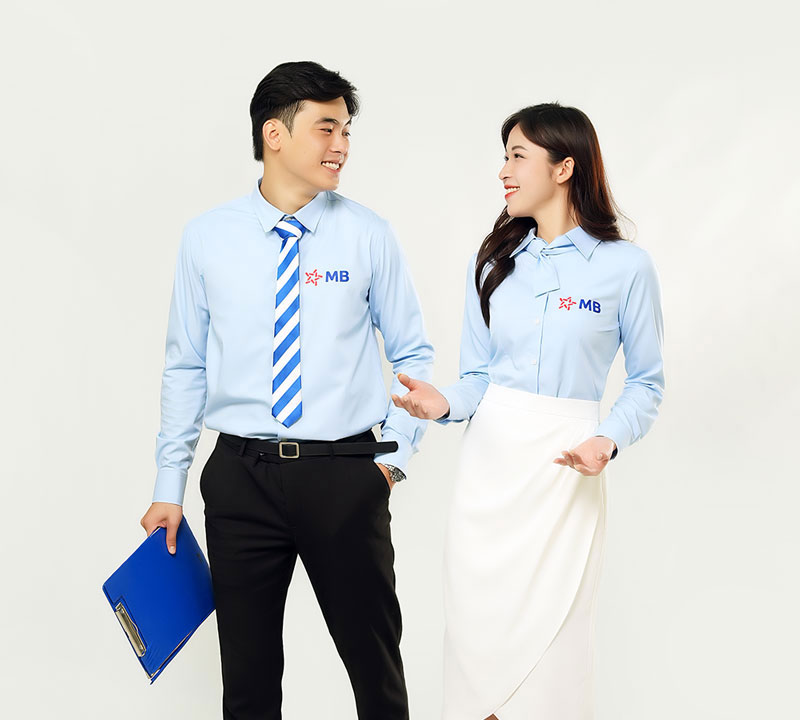 Áo sơ mi MB Bank đồng phục