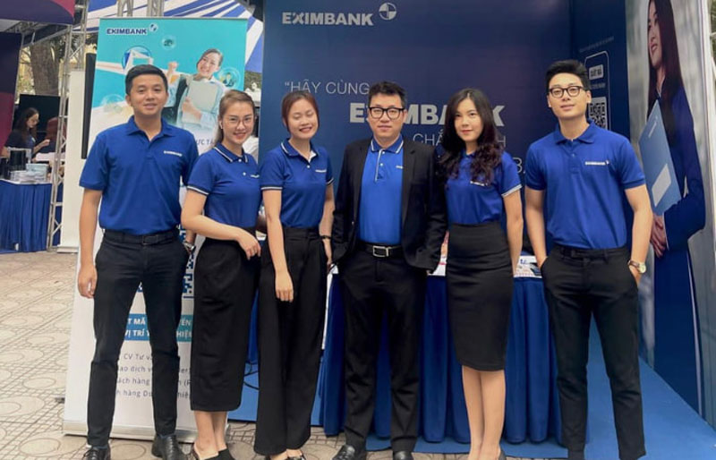 Áo thun đồng phục Eximbank rất nổi bật