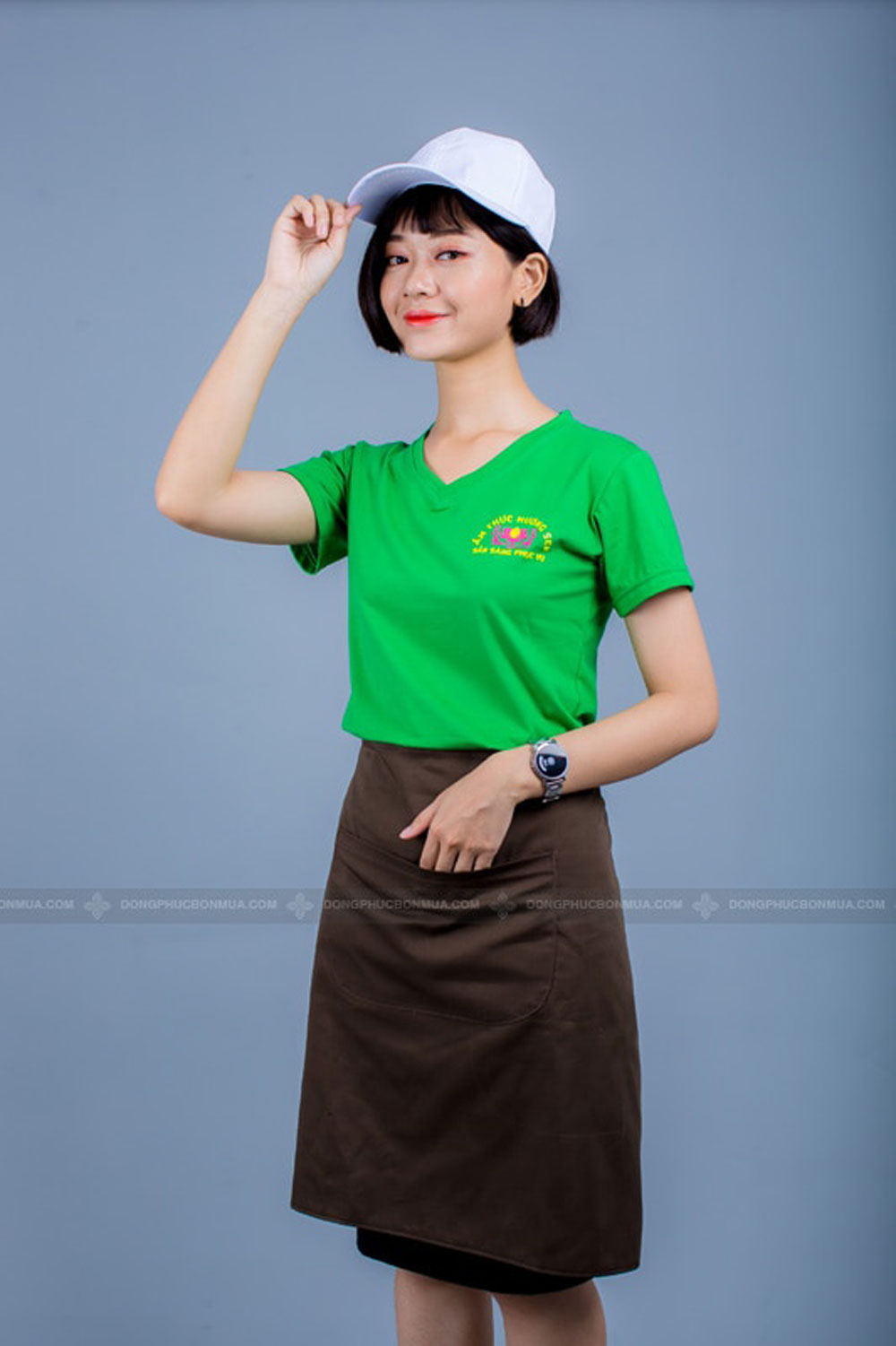 Đồng phục áo phông nhà hàng ẩm thực Hương Sen