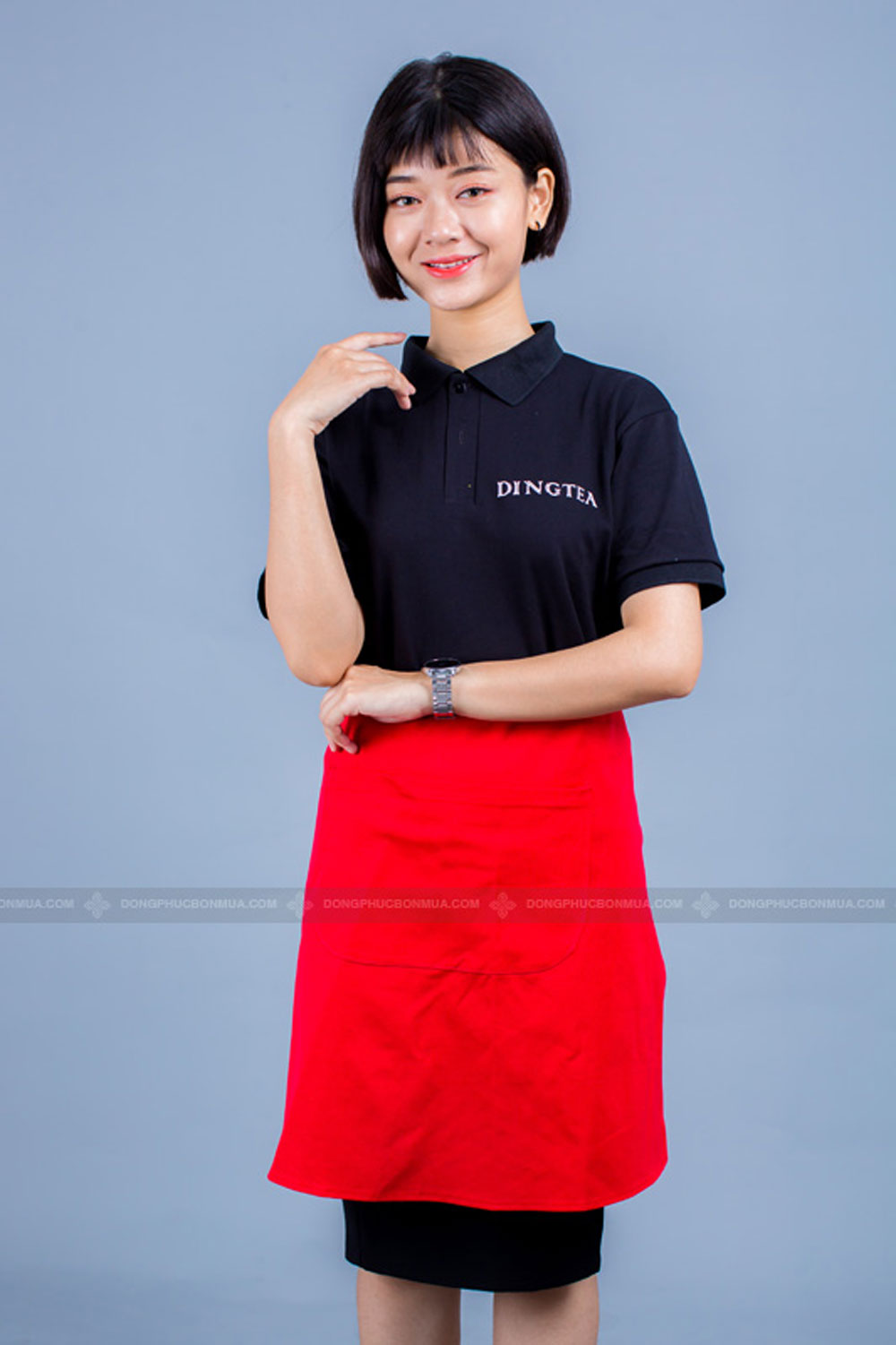 dong-phuc-dingtea Áo đồng phục quán cafe thương hiệu Dingtea