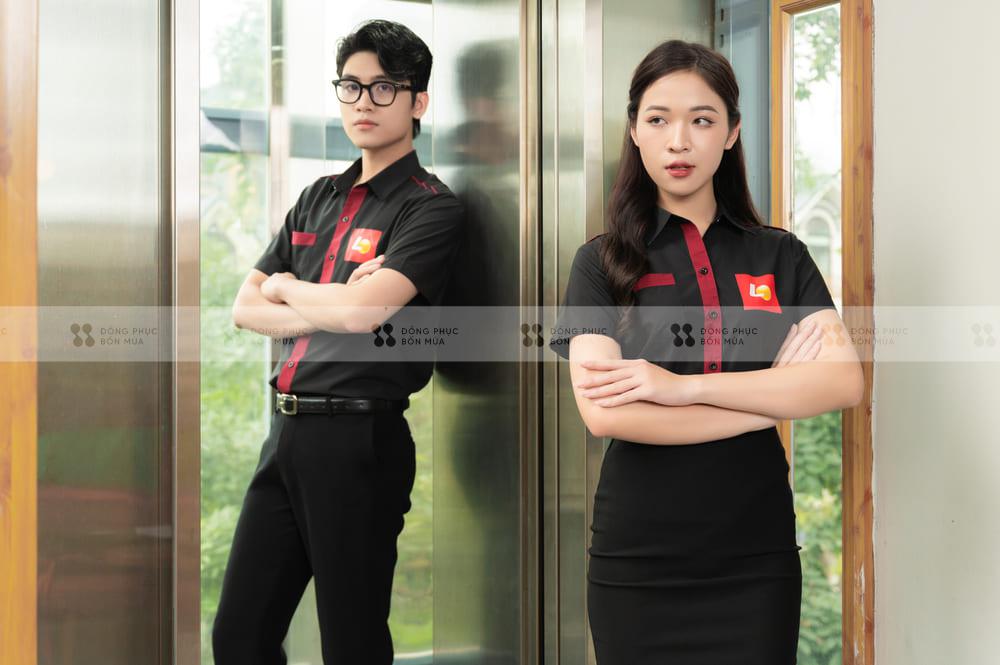 dong-phuc-nha-hang-lotteria-dong-phuc Áo thun nhà hàng Lotteria đồng phục