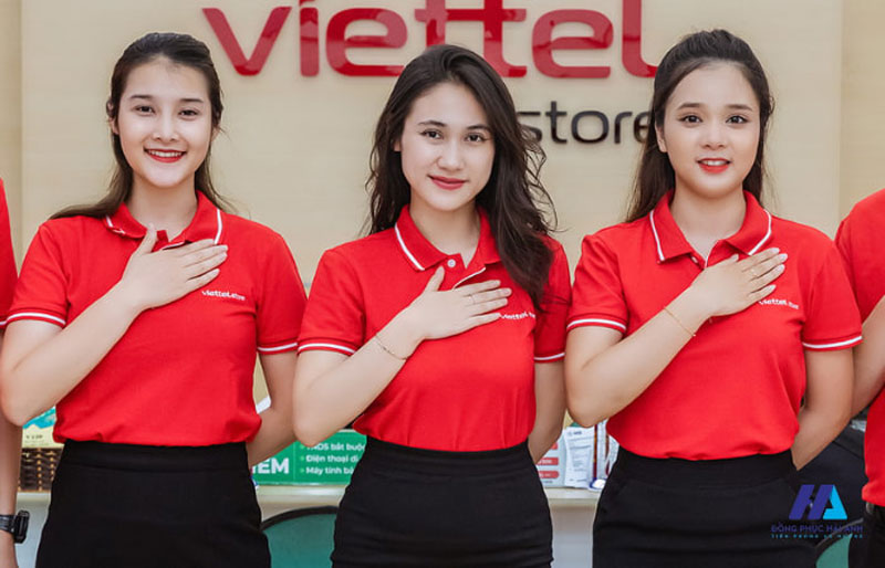 Áo thun cổ polo Viettel thể hiện sự chuyên nghiệp