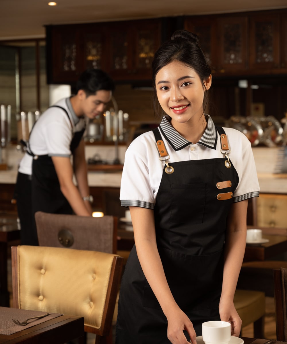 dong-phuc-tap-den-thoi-trang-xanh-den đồng phục tạp dề thời trang xanh đen