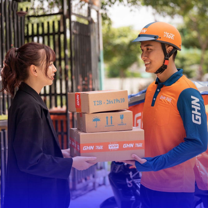 Áo polo tay dài đồng phục cho công ty GHN