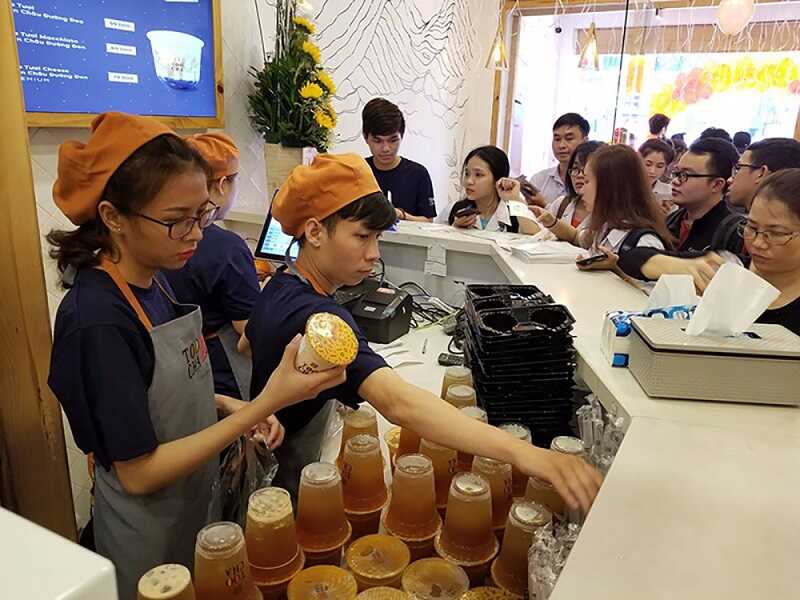 Mẫu đồng phục trà sữa Toocha tại Handyuni