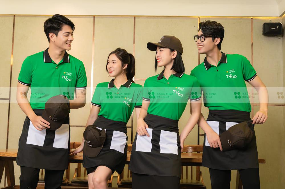 Áo đồng phục nhà hàng quán Nhậu Tự Do