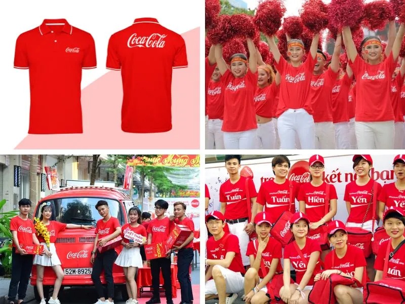 Đồng phục áo thun Coca Cola