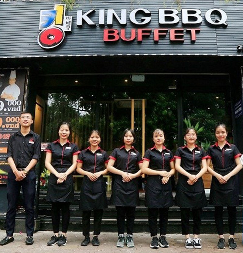 Áo đồng phục sơ mi King BBQ