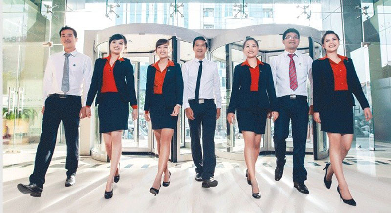 Đồng phục vest Sacombank