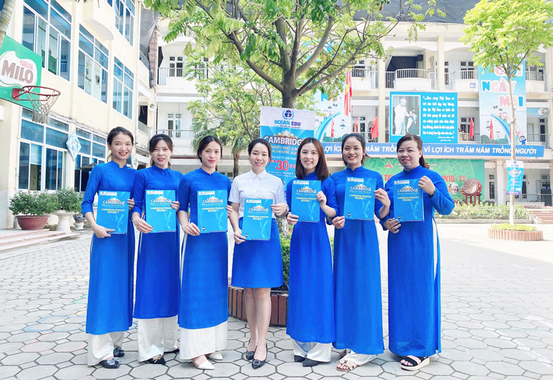 Áo dài đồng phục Ocean Edu