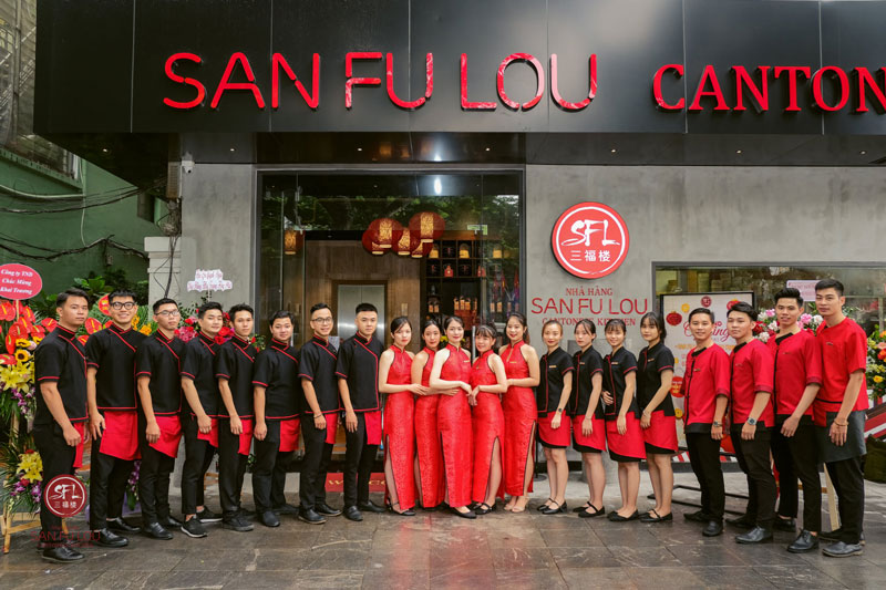 Áo dài đồng phục San Fu Lou