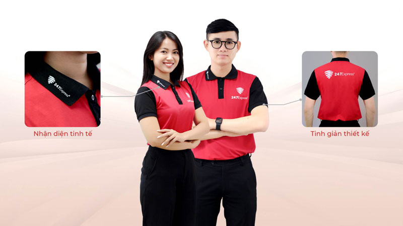 Đồng phục áo phông có cổ 247 Express