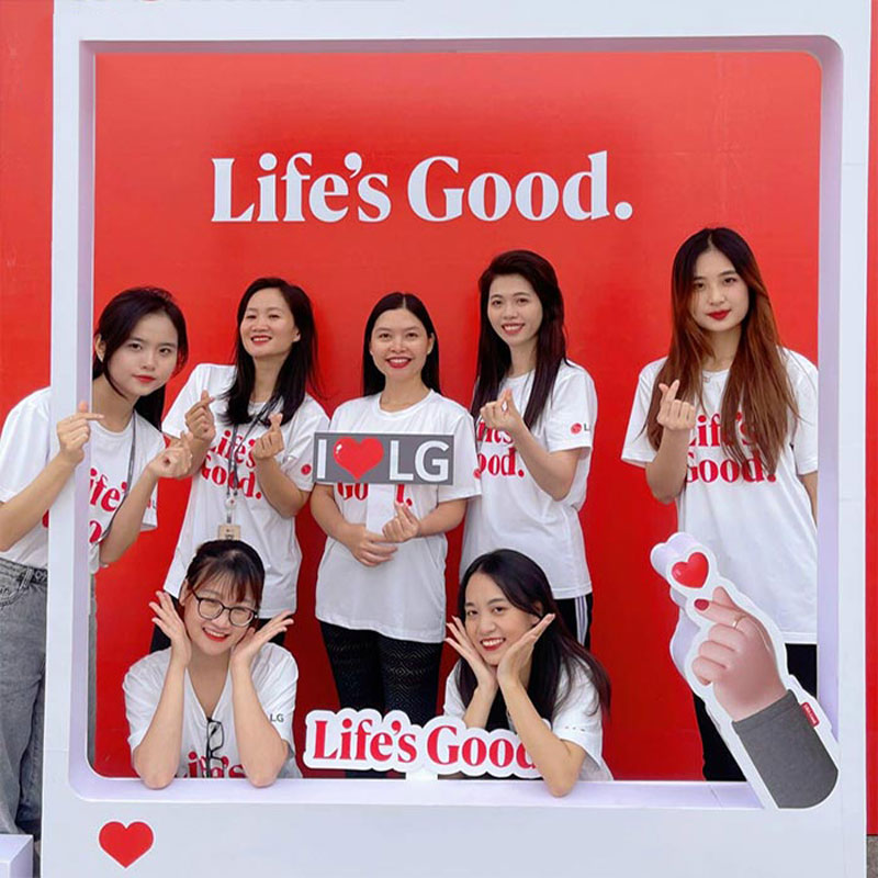 Đồng phục áo thun cổ tròn LG