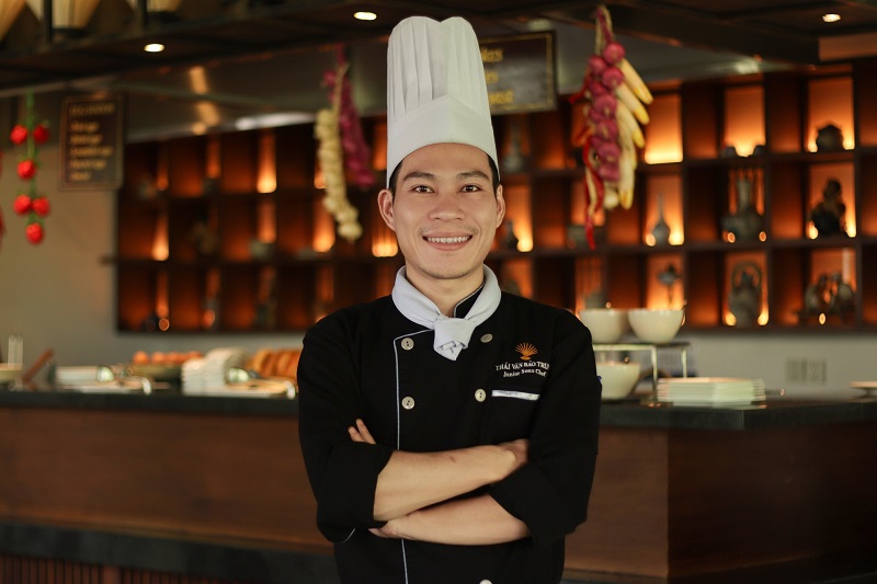 Áo bếp đồng phục khách sạn The Anam sang trọng