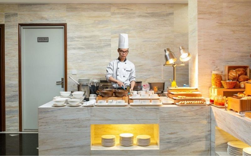 Áo bếp đồng phục khách sạn The Oriental Jade Hotel