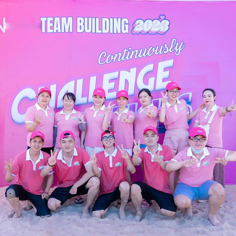 Đồng phục team building trung tâm Aeon Mall