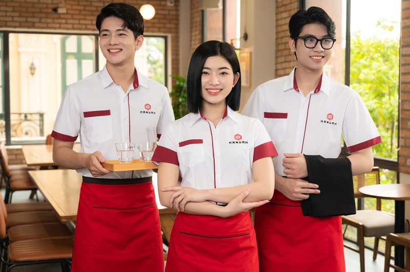 Xưởng may áo nhà hàng đồng phục giá rẻ tại tỉnh Đà Nẵng