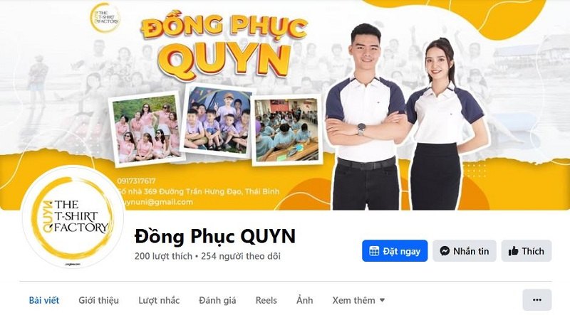 May đồng phục nhà hàng giá tốt tại xưởng may Quyn
