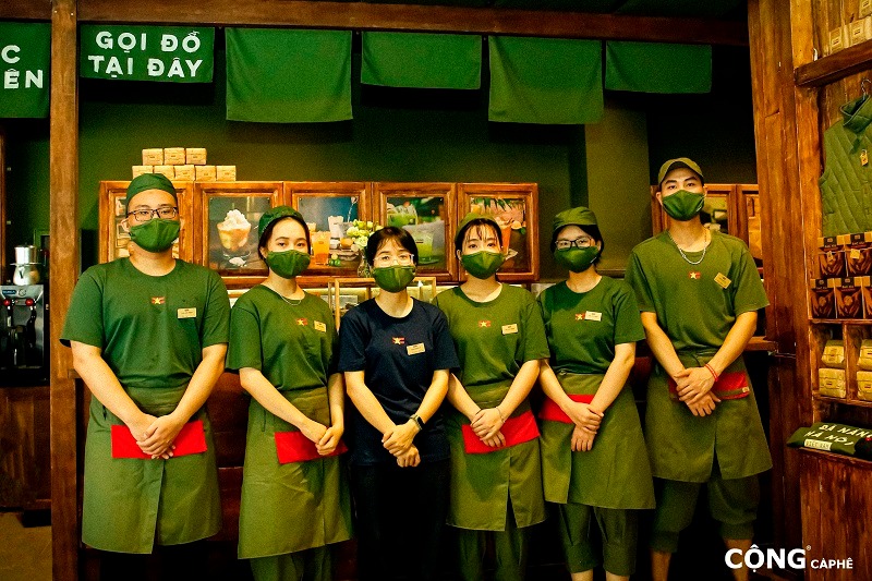 Áo thun đồng phục cà phê