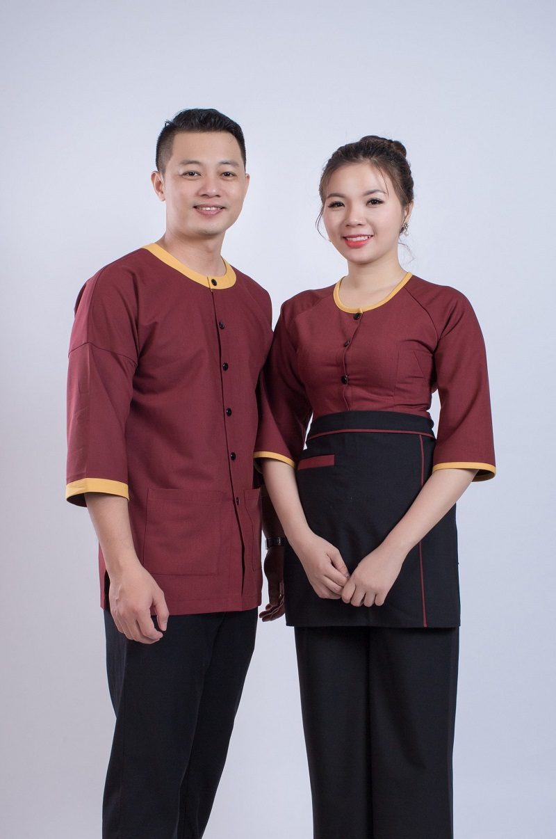 Mẫu đồng phục nhà hàng đẹp tại xưởng may NT