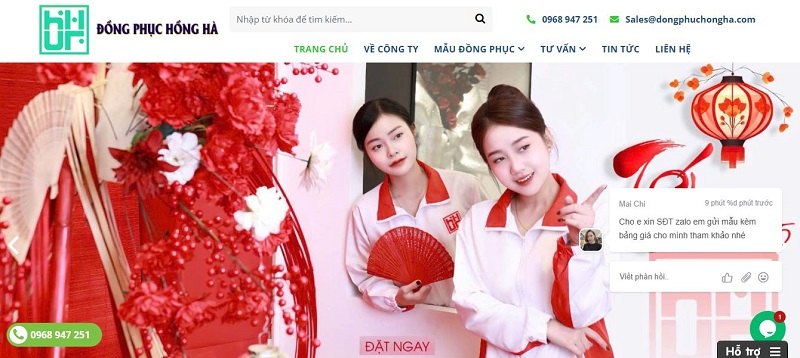 Tìm xưởng may đồng phục nhà hàng tại Hưng Yên nên chọn may Hồng Hà