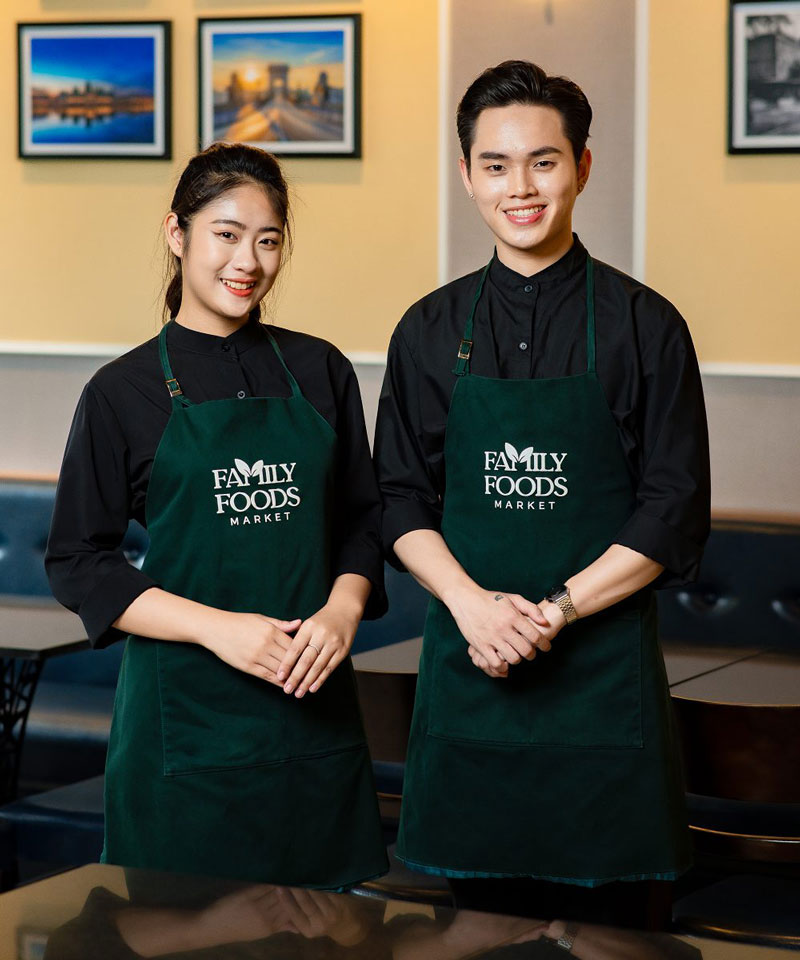 Xưởng may đồng phục nhà hàng với nhiều mẫu mã hiện đại tại Khánh Hòa