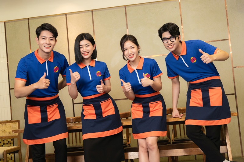 Xưởng may áo nhà hàng đồng phục theo yêu cầu uy tín, chuyên nghiệp, giá tốt tại Gia Lai