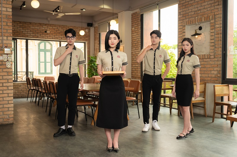 Cơ sở chuyên in thêu logo đồng phục nhà hàng Kon Tum theo yêu cầu