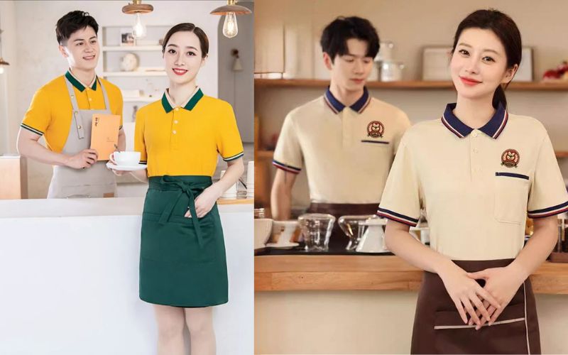 Áo thun là lựa chọn phù hợp khi đặt may đồng phục quán chè