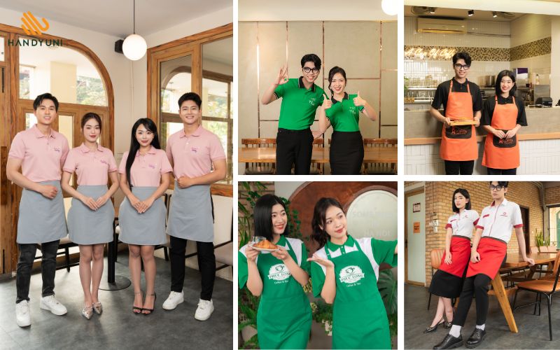 Handy Uni - Xưởng may đồng phục quán trà sữa uy tín