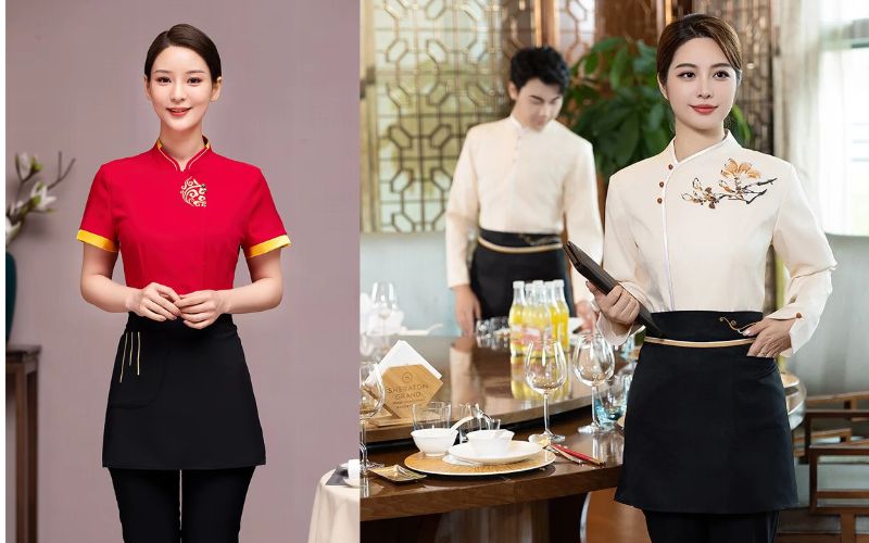 Tạp dề kiểu cổ điển bản to