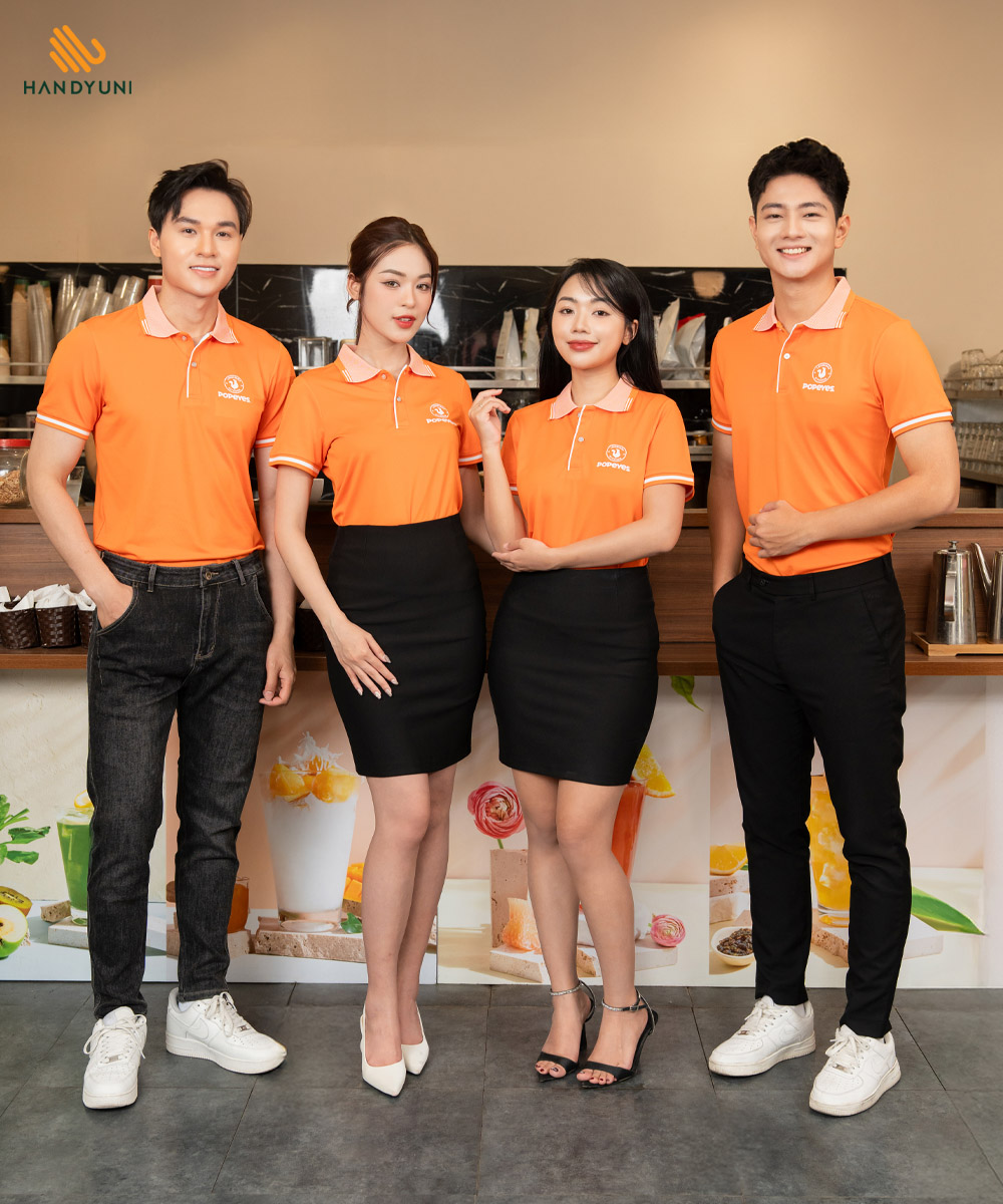 May Đồng Phục Nhà Hàng, Giá Rẻ | Chỉ Từ 89K Áo đồng phục đẹp cho tiệm gà rán