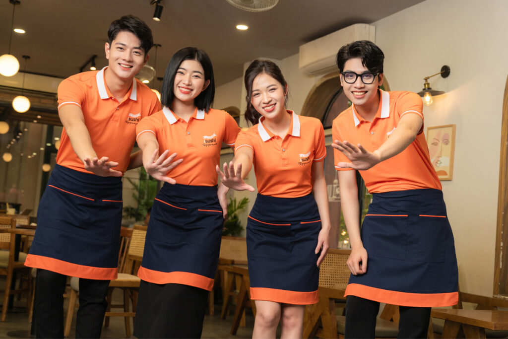Áo polo đồng phục cho quán ăn